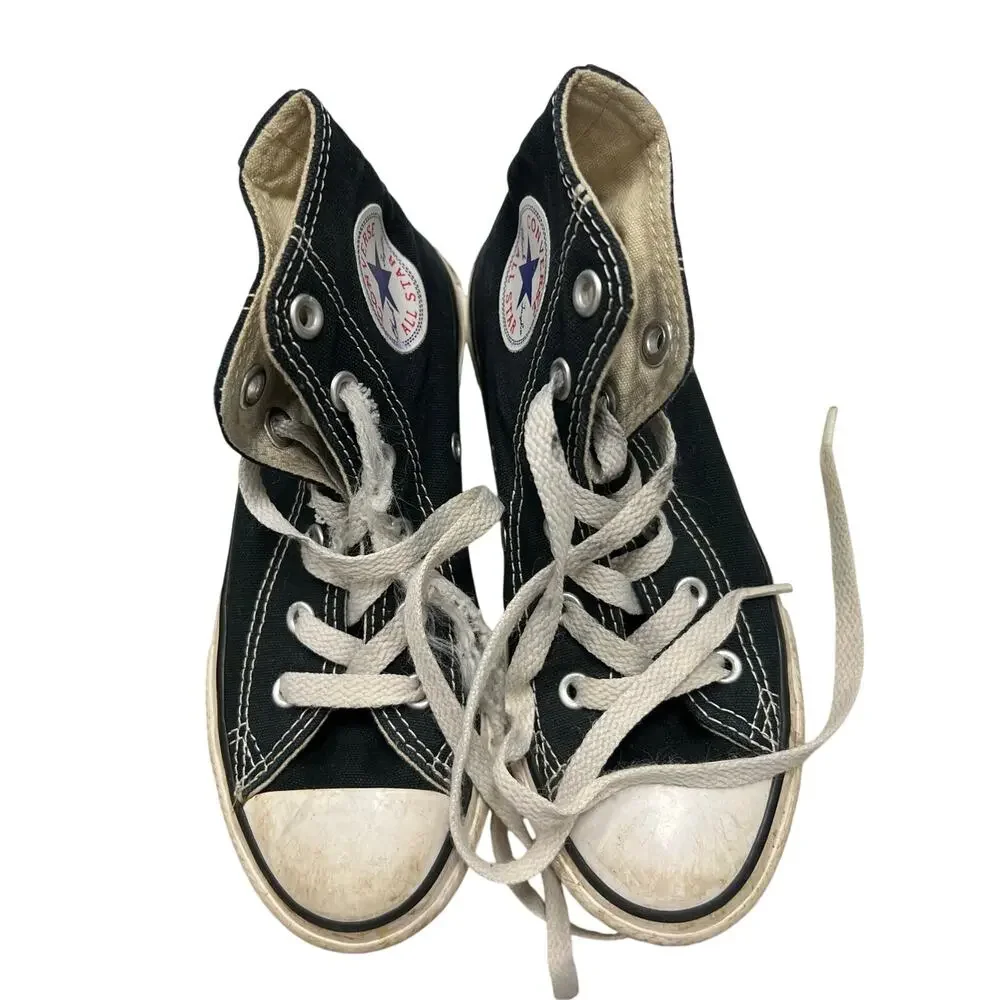 Converse Chucks CTAS Black hi tops kids SZ 13
